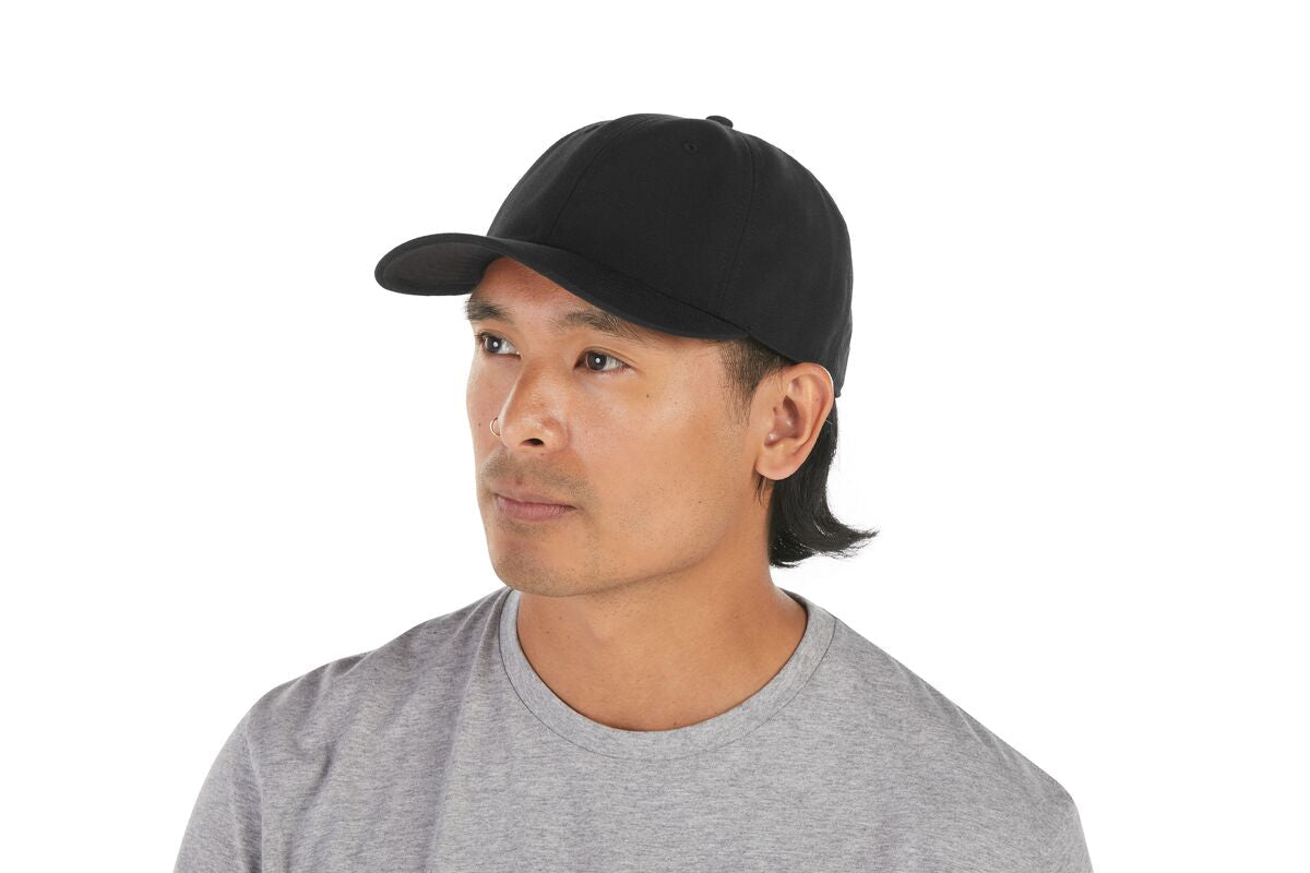 recycled-poly-dad-hat-w4 WebPDP-HAT004002_Recycled_Poly_Dad_Hat_Black_Studio_Harper_Studios_0723_Side__HAT004002OS.jpg